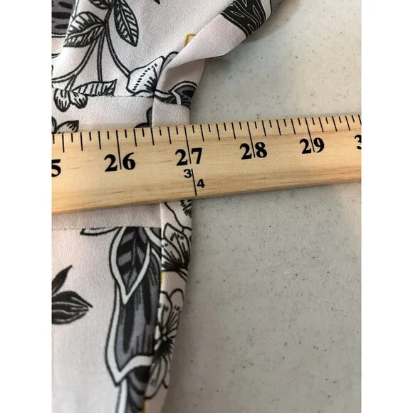 Loft Plus Powder Pink Multicolor Floral Print Long Sleeve Blouse Womens Size 22 - Picture 7 of 9